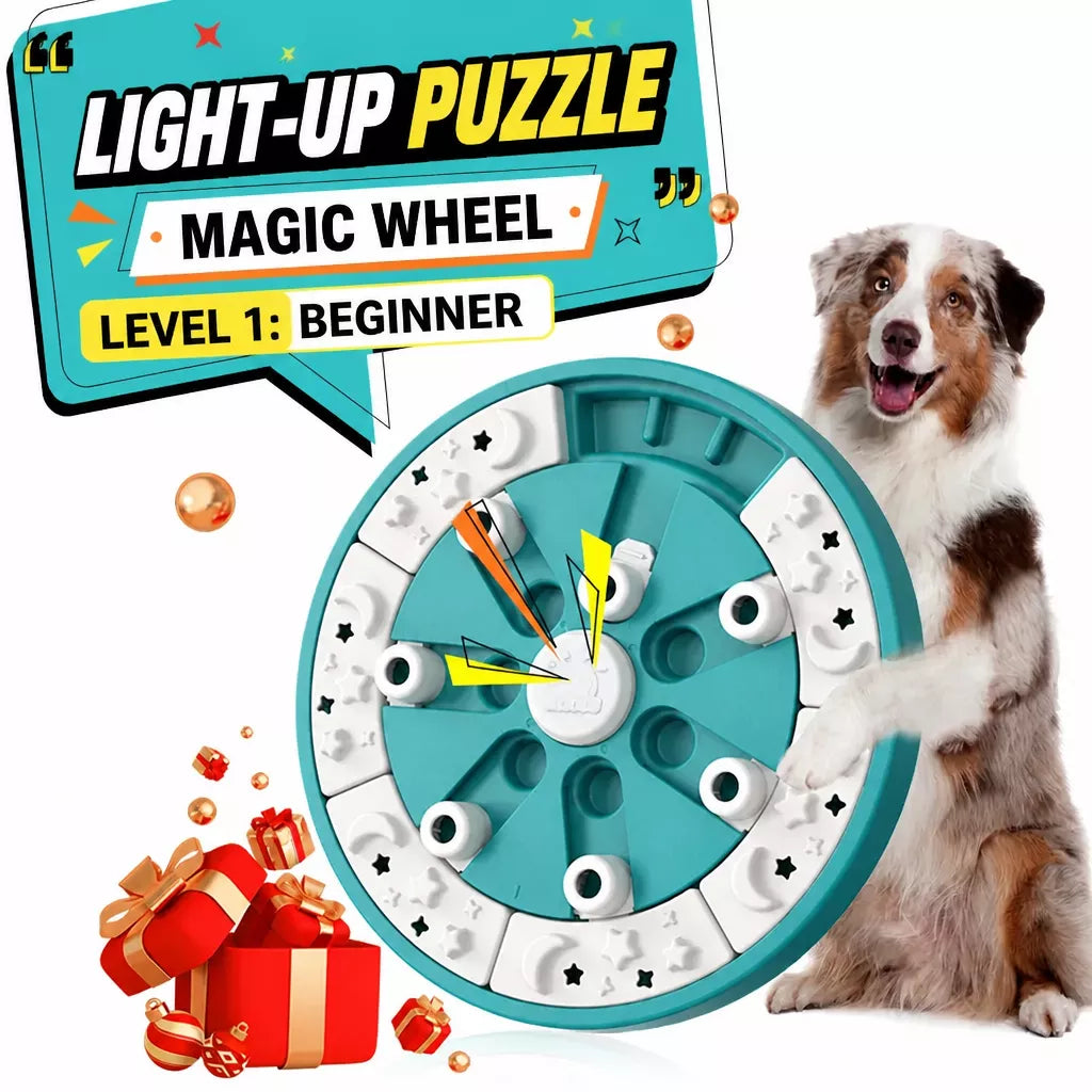 Interactive Dog Treat-Dispensing Puzzle Cube Toy
