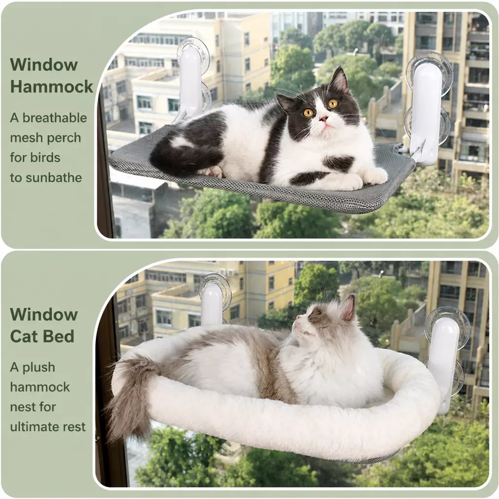Cat Window Hammock with Suction Cups