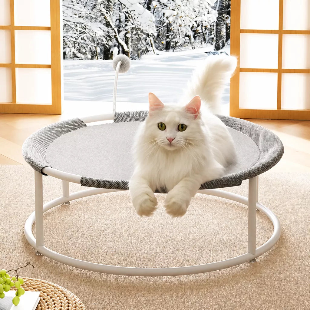 Cat Bed with Climbing Tower and Hammock