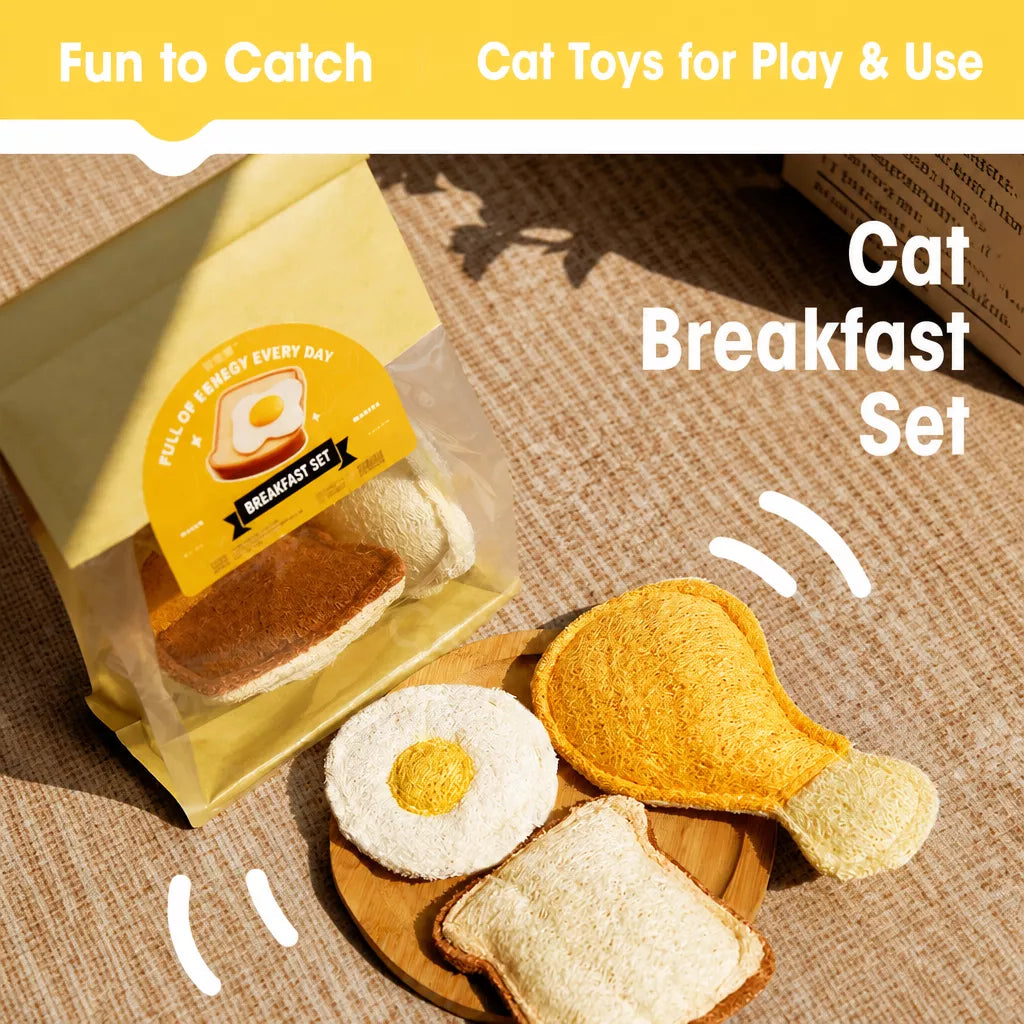 Loofah Cat Toy with Catnip