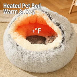 Plush Cat & Dog Bed