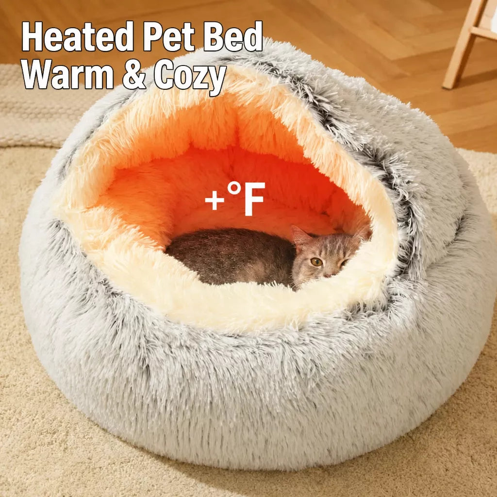 Plush Cat & Dog Bed