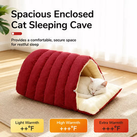 Semi-Enclosed Cat & Dog Bed with EPE Foam