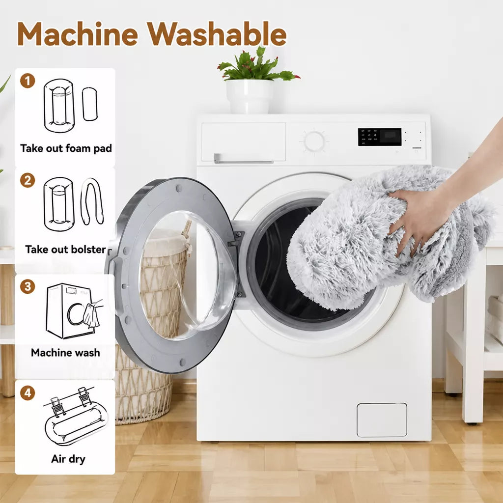 Extra-Large Washable Plush Pet Bed for Dogs and Cats