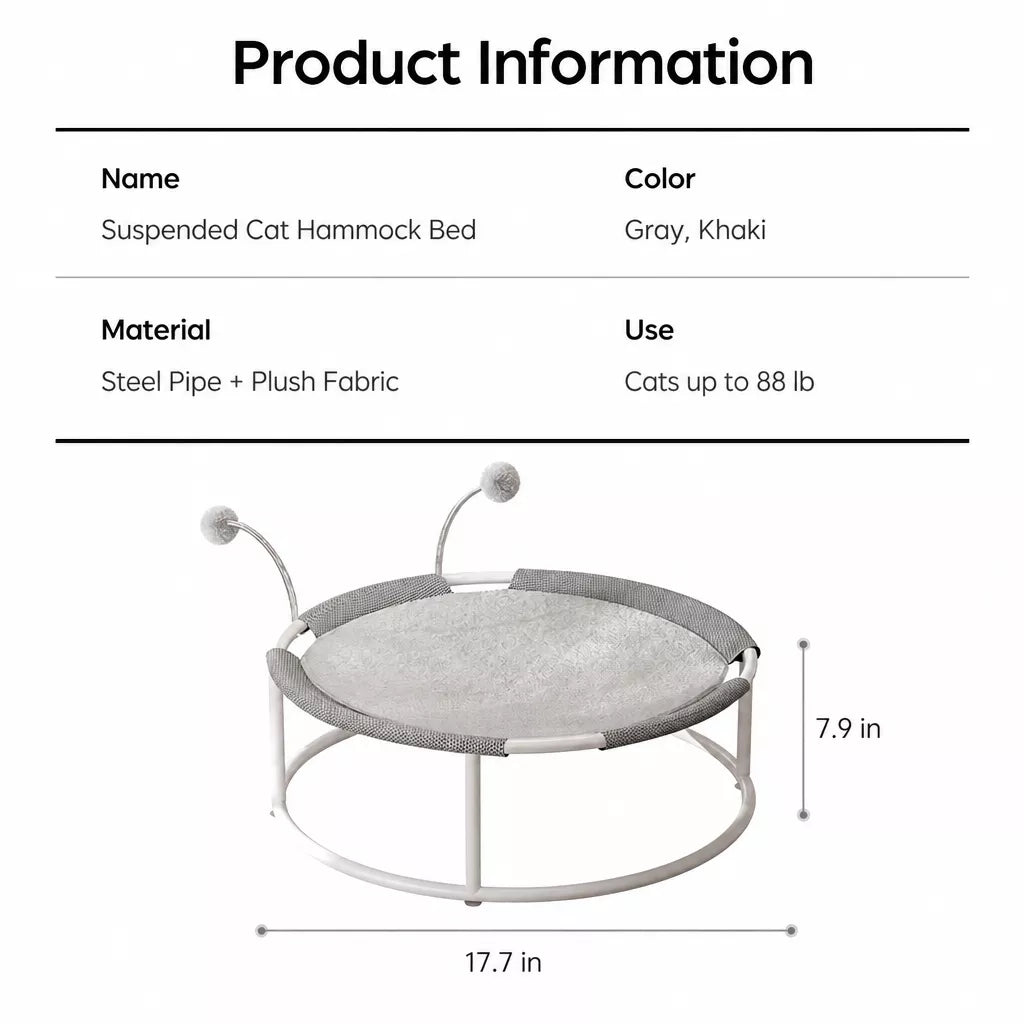 Cat Bed with Climbing Tower and Hammock