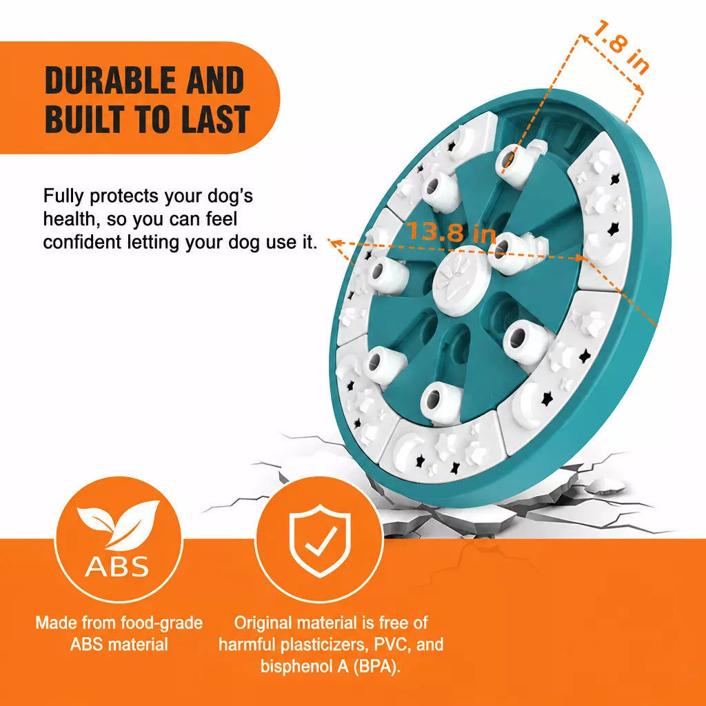 Interactive Dog Treat-Dispensing Puzzle Cube Toy