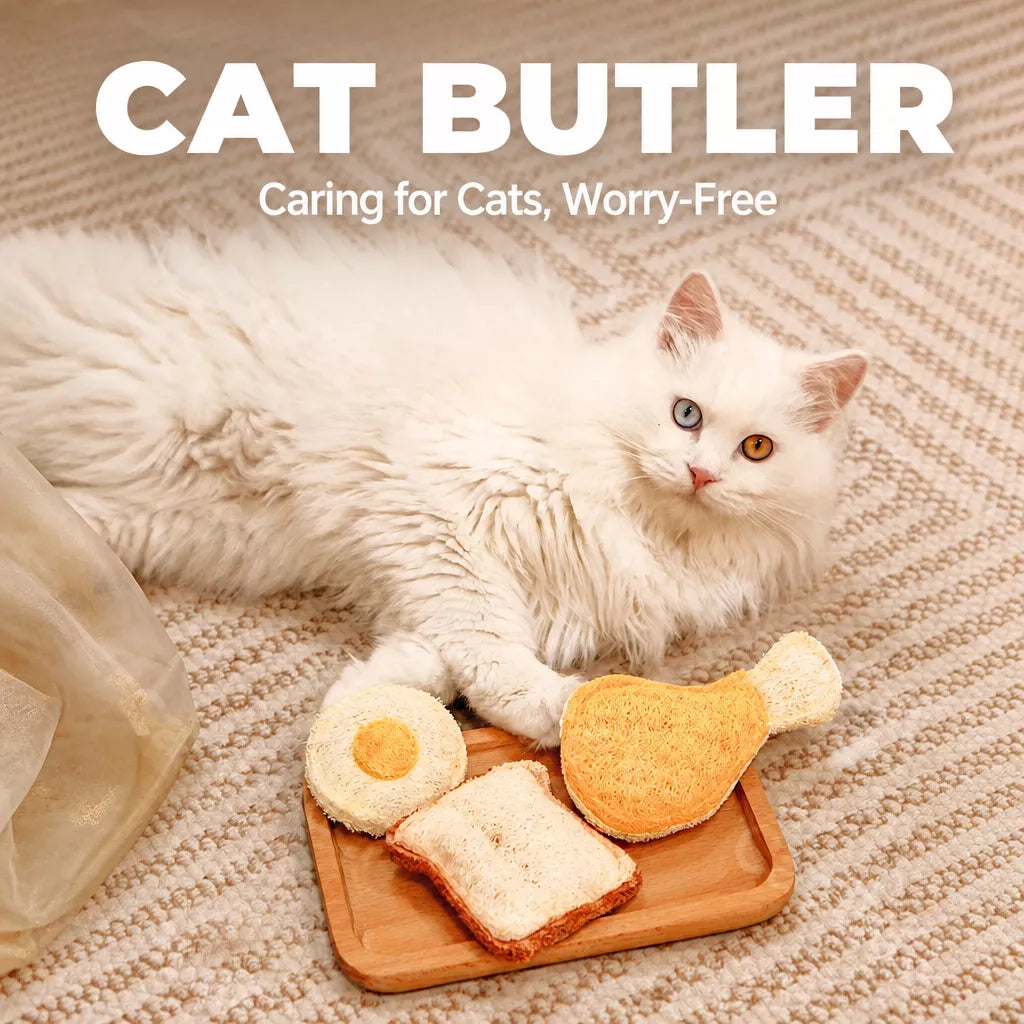 Loofah Cat Toy with Catnip