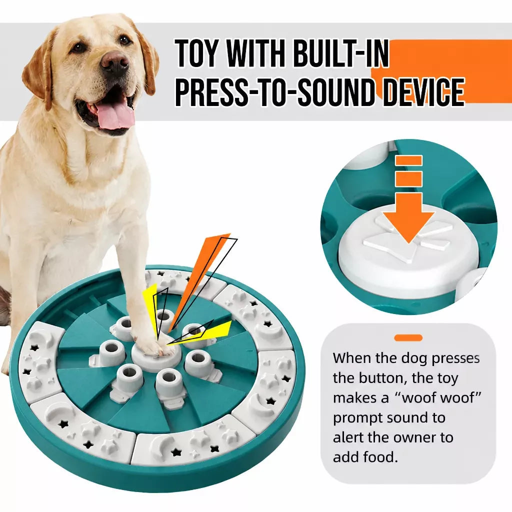 Interactive Dog Treat-Dispensing Puzzle Cube Toy