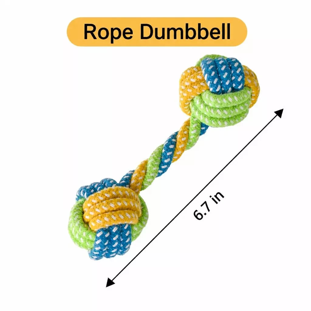 Rope Dog Tug Toy with Treat-Dispensing Ball for Medium and Large Dogs