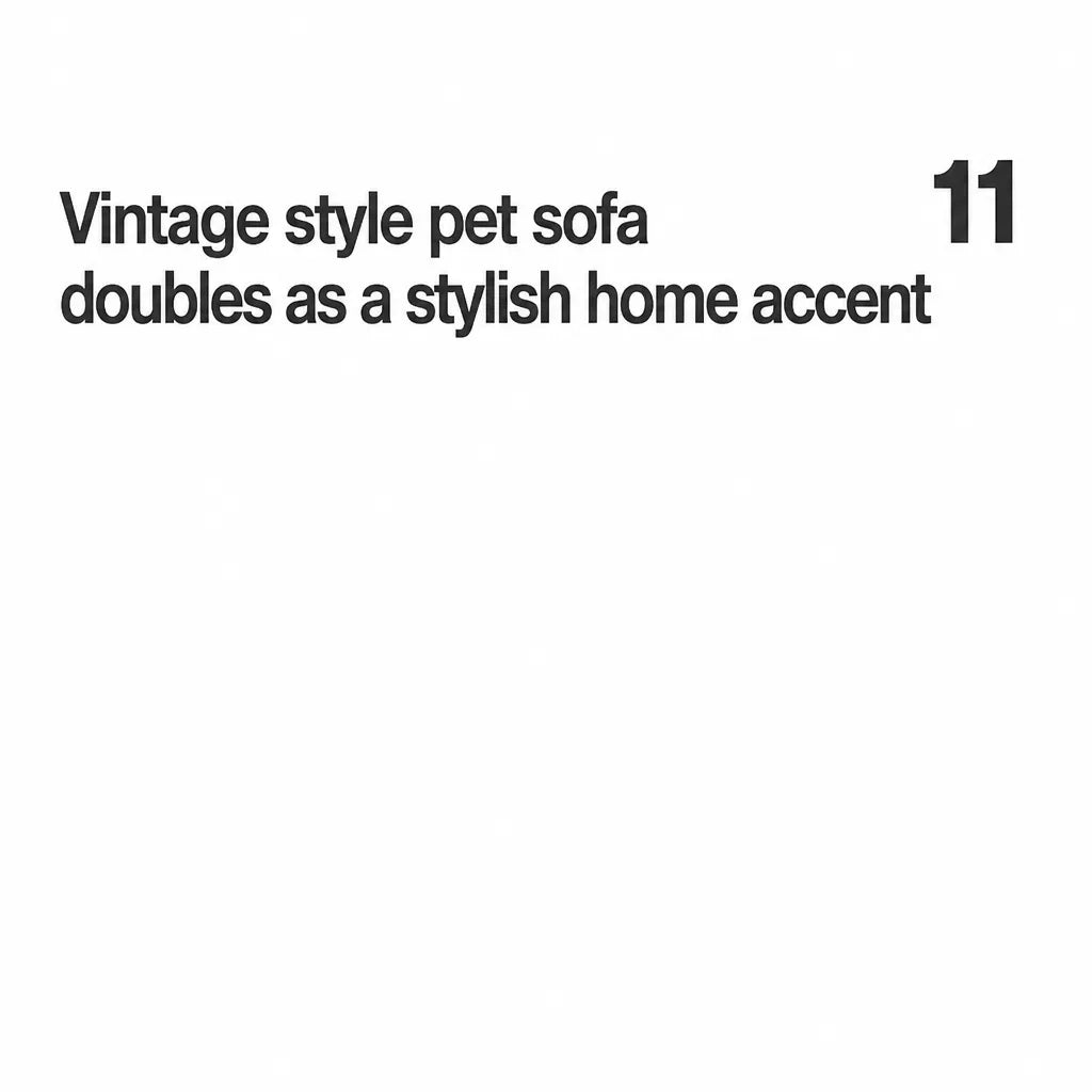 Vintage-Style Plush Sofa Bed for Dogs and Cats
