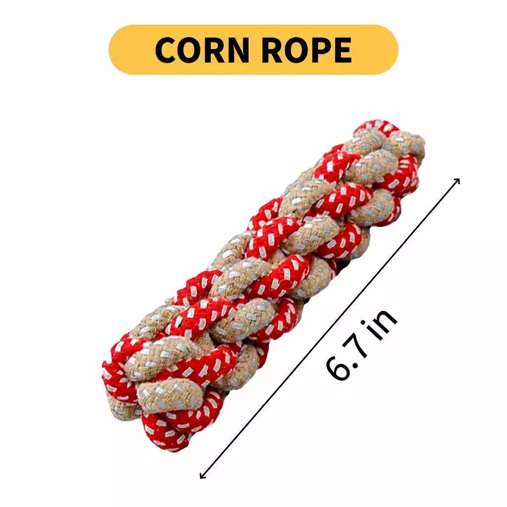 Rope Dog Tug Toy with Treat-Dispensing Ball for Medium and Large Dogs