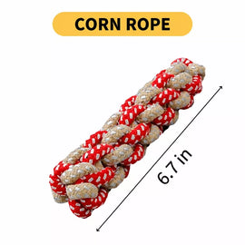 Rope Dog Tug Toy with Treat-Dispensing Ball for Medium and Large Dogs