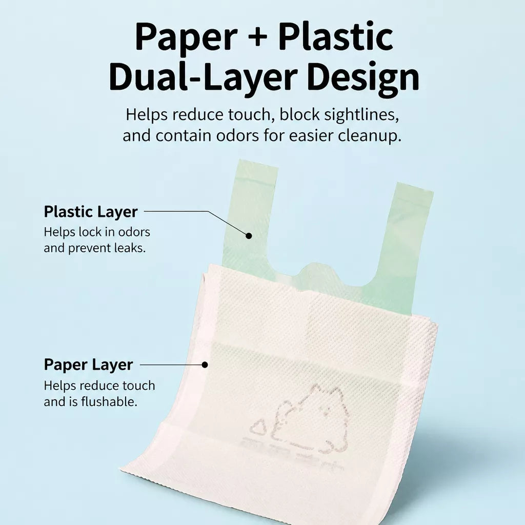 Thickened Double-Layer Dog Waste Bags for Walks