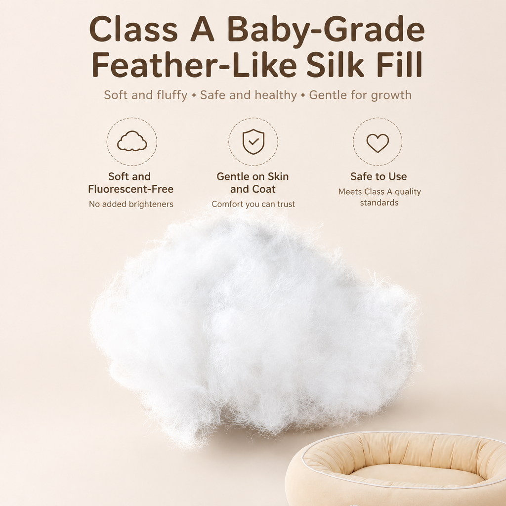 Cooling Fabric Bolster Dog Bed with Non-Slip Base