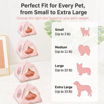 Indoor Cat & Dog Tent Bed with Removable Washable Cushion