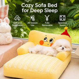Washable Pet Sofa Bed for Dogs and Cats