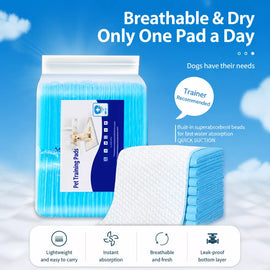 Thick Absorbent Pet Potty Training Pads for Dogs, Cats & Rabbits