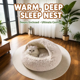 Plush Cat & Dog Bed