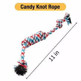 Rope Dog Tug Toy with Treat-Dispensing Ball for Medium and Large Dogs