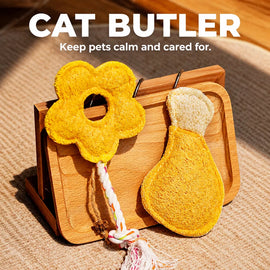 Loofah Cat Toy with Catnip