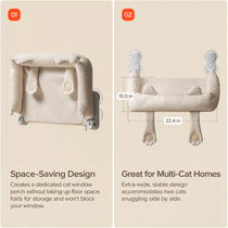 Cat Window Hammock Bed with Suction Cups