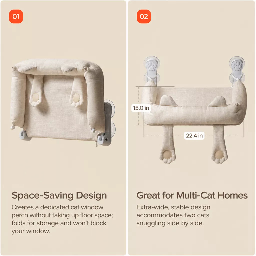 Cat Window Hammock Bed with Suction Cups