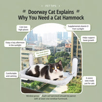 Cat Window Hammock with Suction Cups