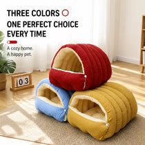 Semi-Enclosed Cat & Dog Bed with EPE Foam