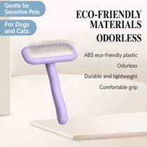 Stainless Steel Deshedding Pin Brush for Dogs and Cats
