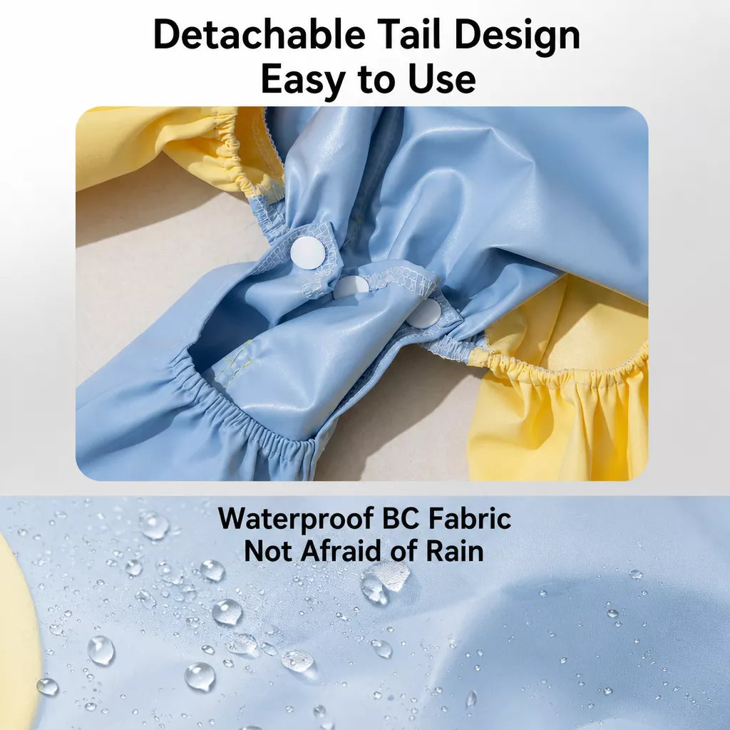 Full-Coverage Waterproof Raincoat for Medium to Large Dogs