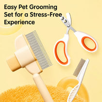 Cat & Dog Grooming Tool Sets with Deshedding Tools