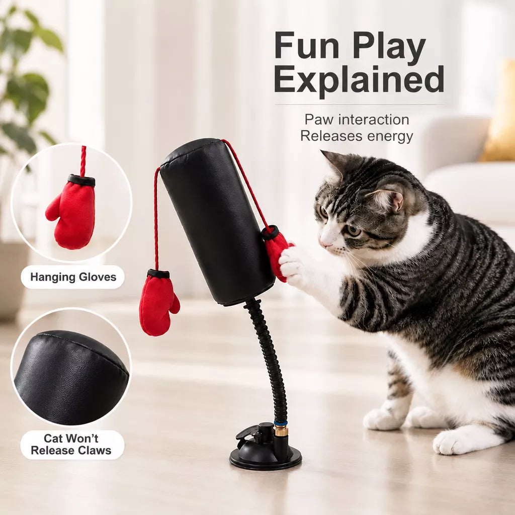 Interactive Rebound Boxing Toy for Cats & Dogs