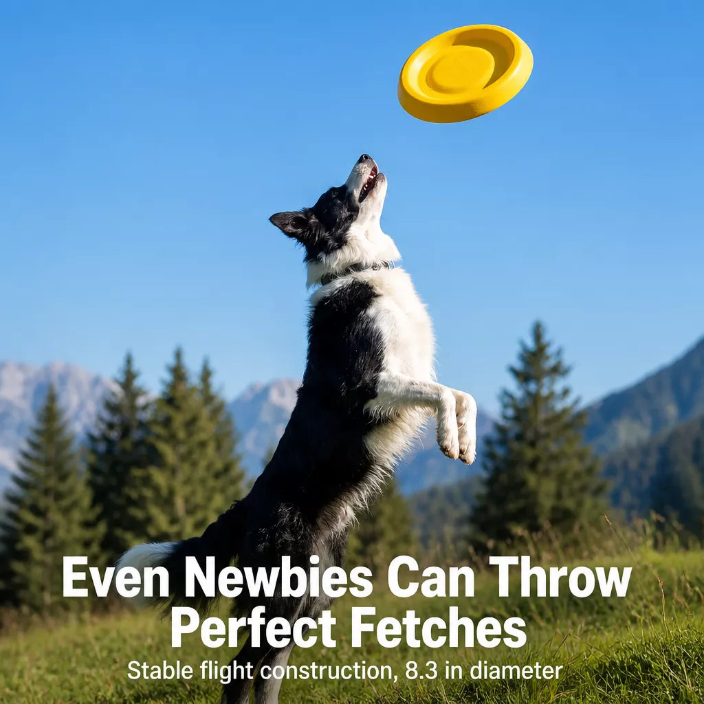 Dog Flying Disc and Tug Toy for Medium and Large Dogs
