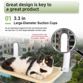 Cat Window Hammock with Suction Cups