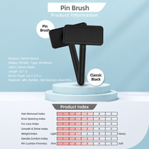 Pet Slicker & Pin Brush for Detangling and Coat Care