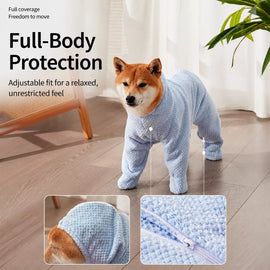 Quick-Dry Pet Bathrobe Towel for Dogs and Cats