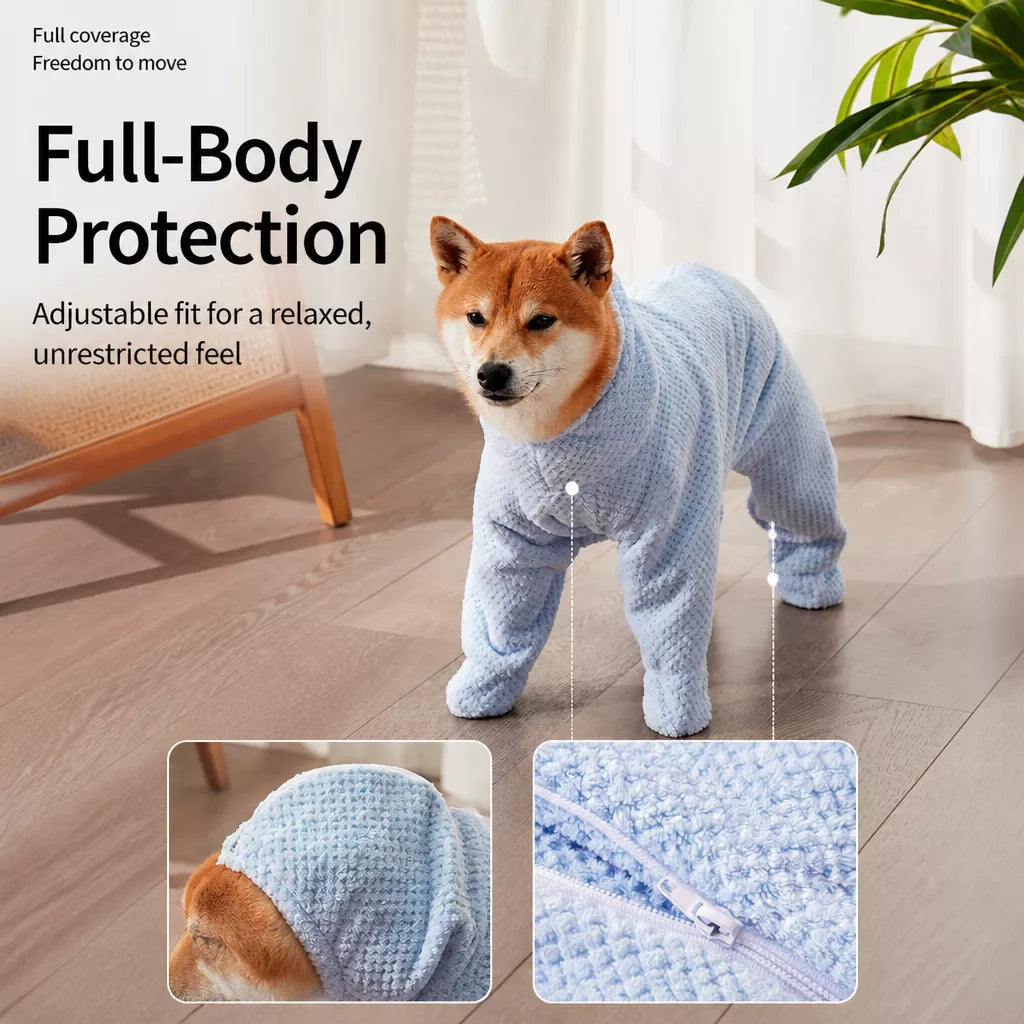 Quick-Dry Pet Bathrobe Towel for Dogs and Cats