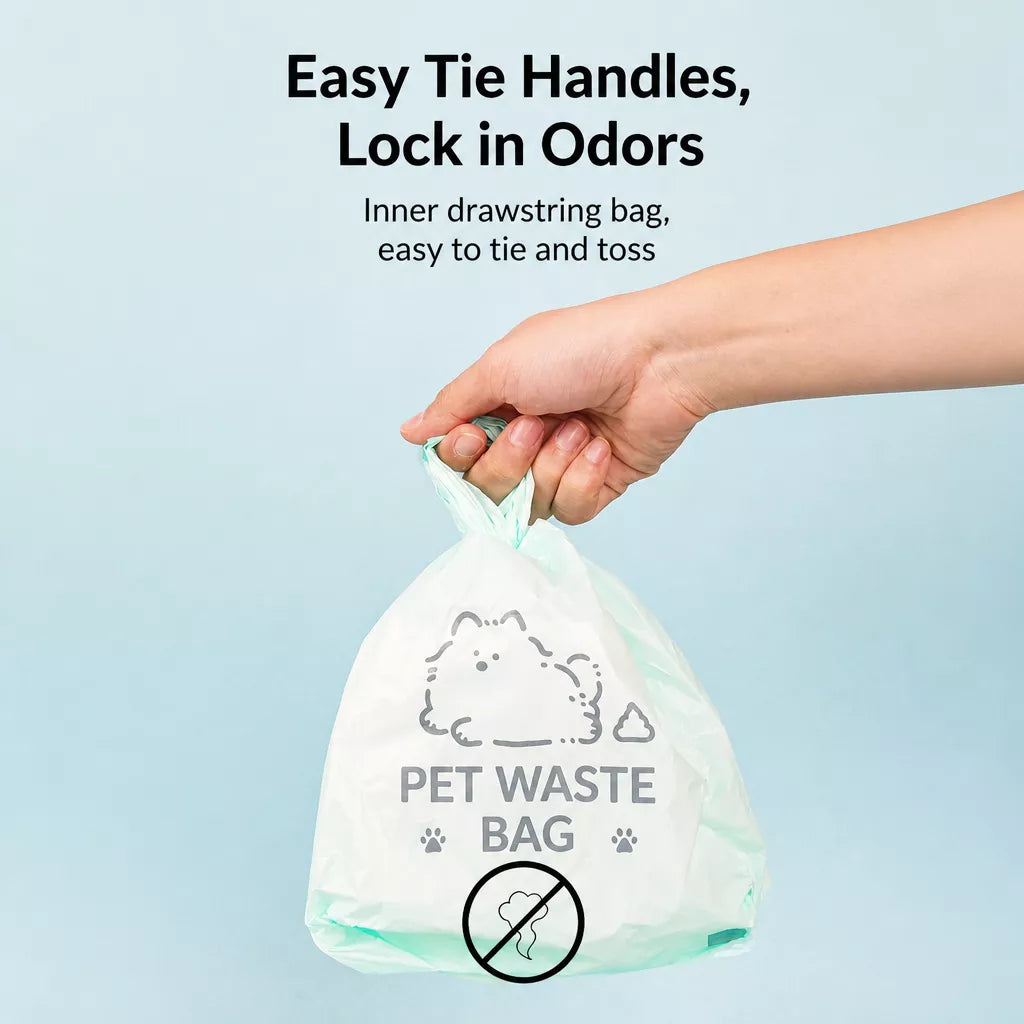 Thickened Double-Layer Dog Waste Bags for Walks