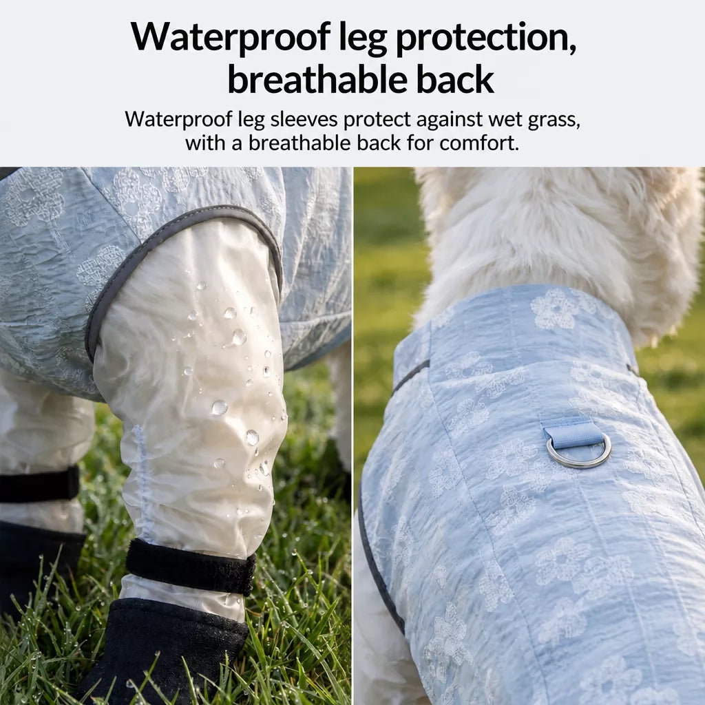 Lightweight Mesh Four-Leg Dog Coverall