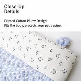 Pet Rest Mat with Bunny-Ear Pillow for Dogs and Cats