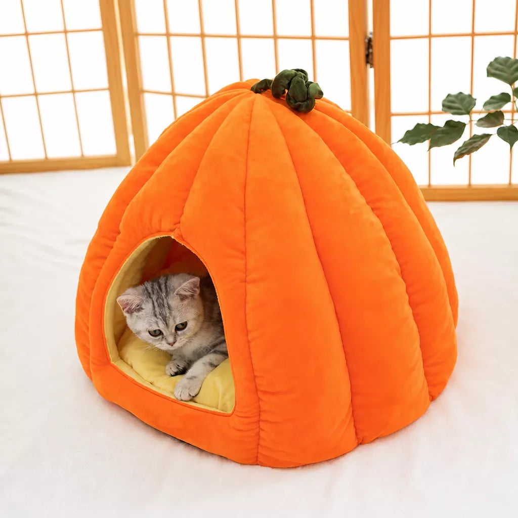 Enclosed Pet Bed for Cats and Small Dogs