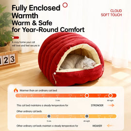 Semi-Enclosed Cat & Dog Bed with EPE Foam