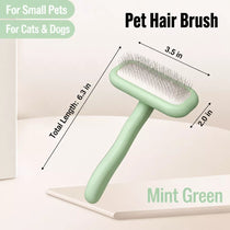 Stainless Steel Deshedding Pin Brush for Dogs and Cats