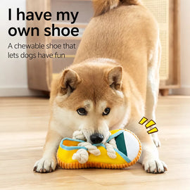 Squeaky Slipper Dog Toy for Small Dogs
