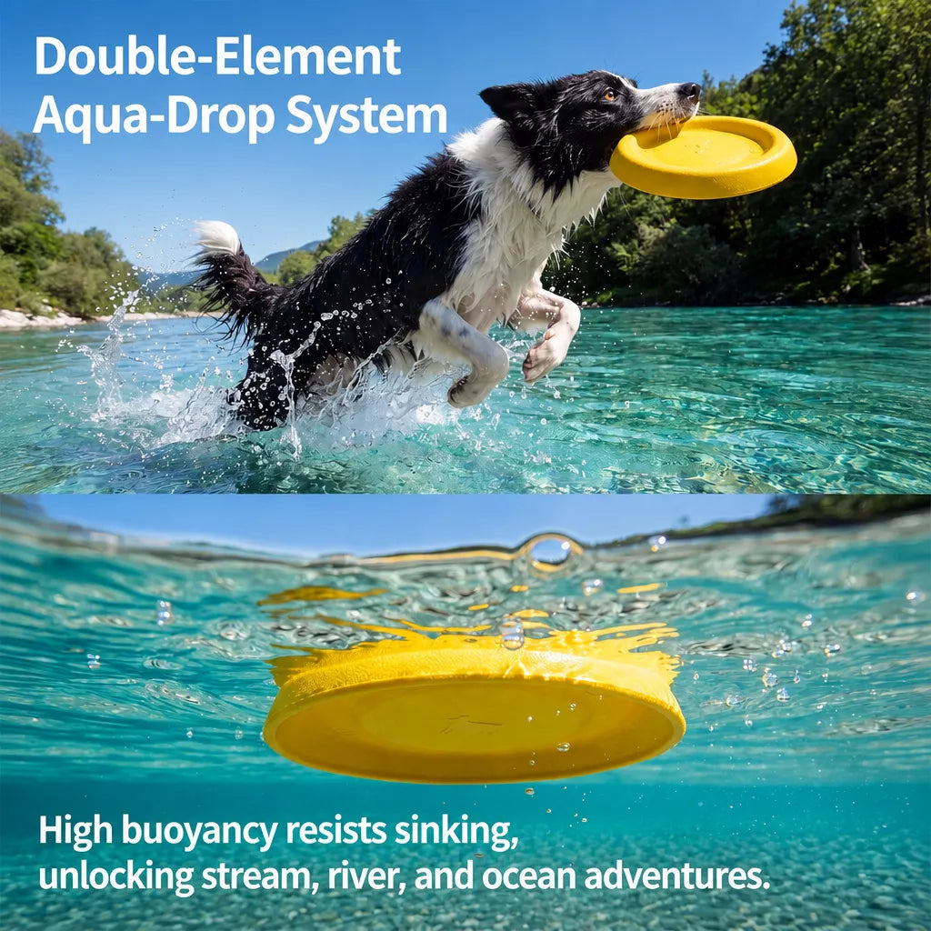 Dog Flying Disc and Tug Toy for Medium and Large Dogs