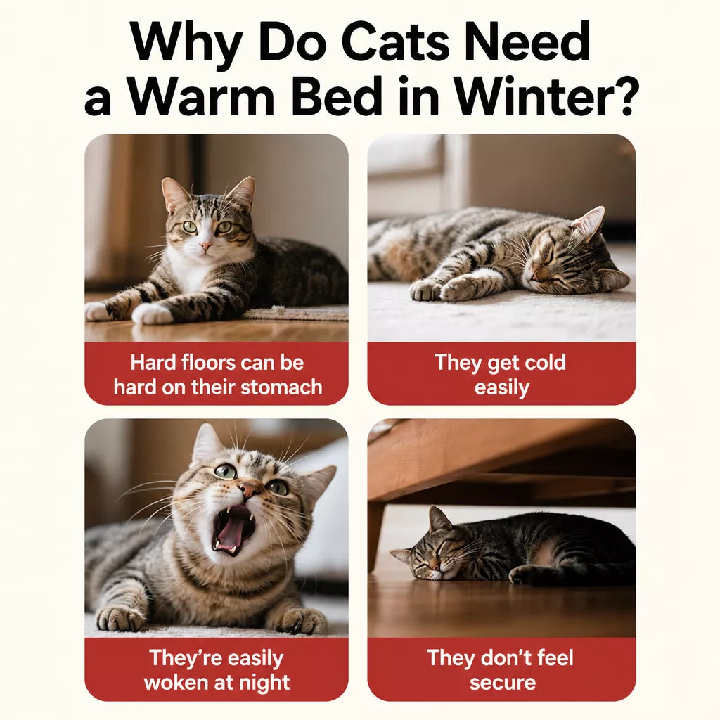 Semi-Enclosed Cat & Dog Bed with EPE Foam