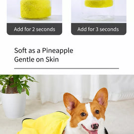 Absorbent Cotton Pet Bath Towel for Dogs and Cats
