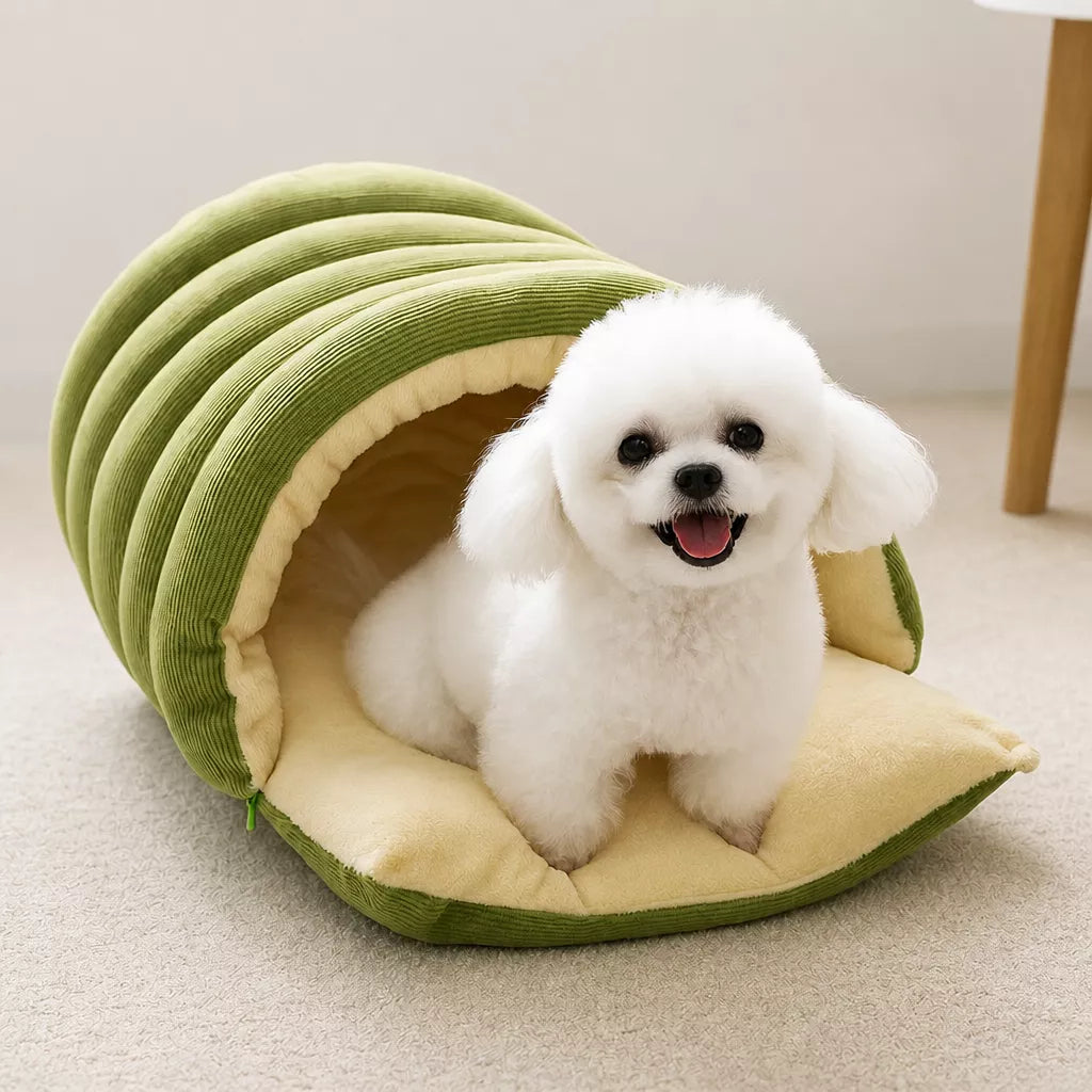 Semi-Enclosed Cat & Dog Bed with Removable Washable Cover Imagen secundaria del producto