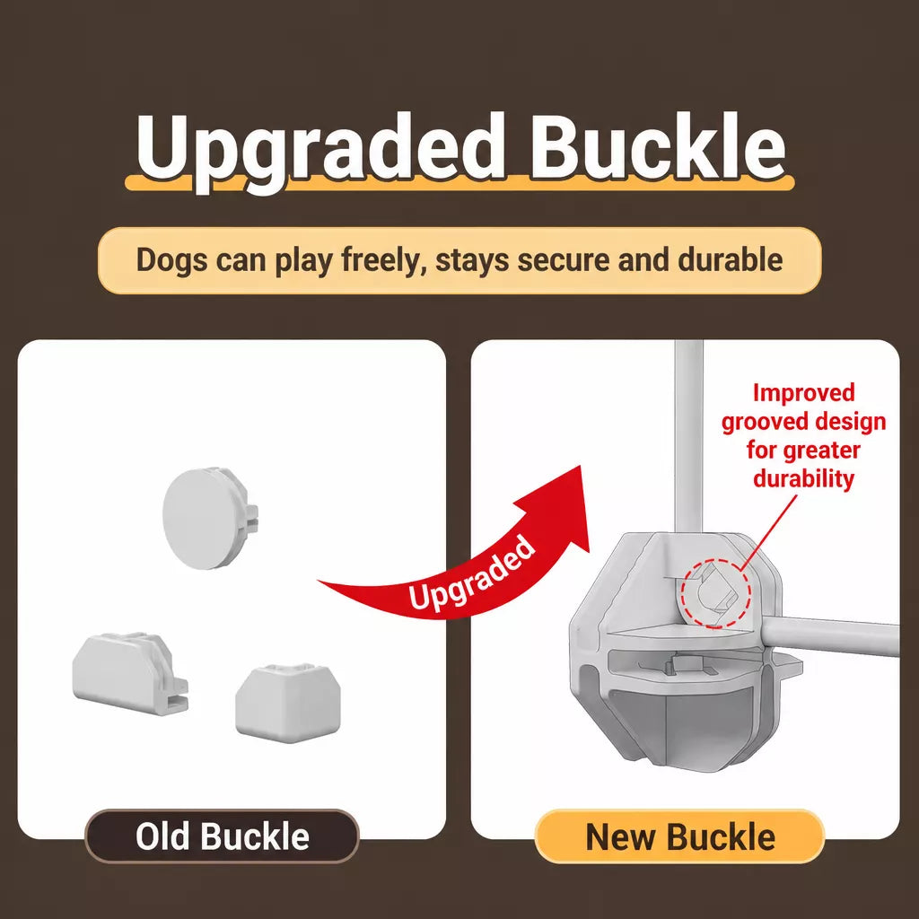 Small Dog Crate with Separate Toilet Area & Storage Pen