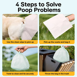 Thickened Double-Layer Dog Waste Bags for Walks
